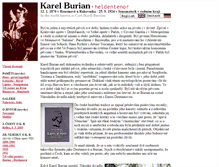 Tablet Screenshot of karelburian.cz